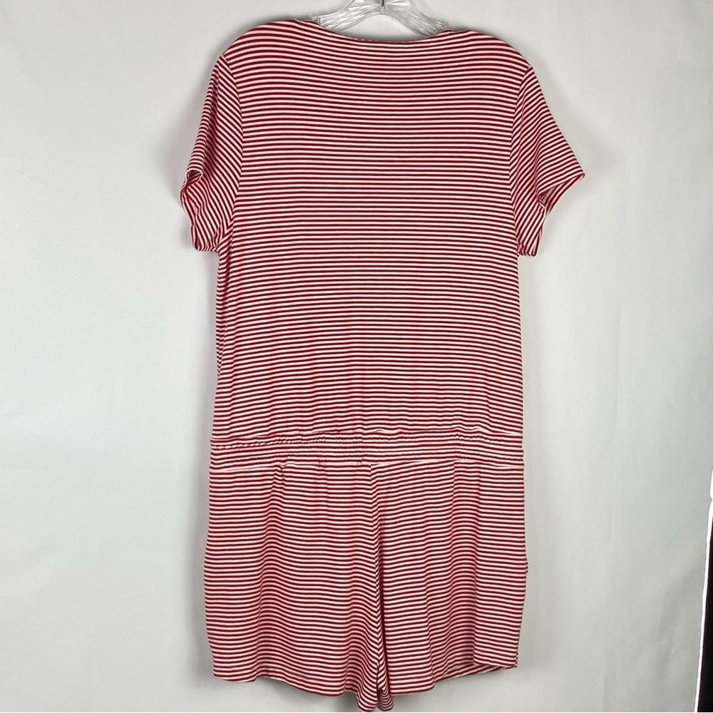 Vineyard Vines Short Sleeve Wrap Design Tie Waist Romper Size M - Picture 2 of 7